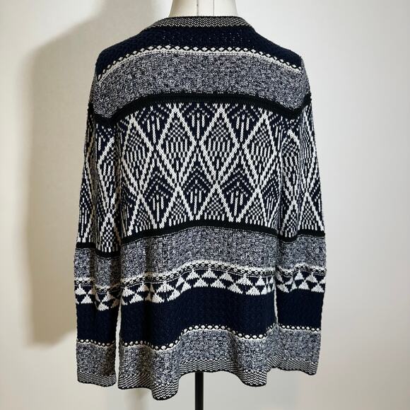 Christopher & Banks Navy Blue Open Front Cardigan Sweater Womens Petite Small PS - Picture 6 of 14